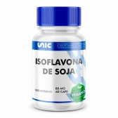 Isoflavona de soja 80mg 60 Cápsulas Vegan